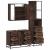 Set mobilier de baie, 3 piese, stejar maro, lemn prelucrat GartenMobel Dekor