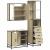 Set mobilier de baie, 3 piese, stejar sonoma, lemn prelucrat GartenMobel Dekor