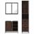 Set mobilier de baie, 3 piese, stejar maro, lemn prelucrat GartenMobel Dekor