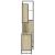 Set mobilier de baie, 3 piese, stejar sonoma, lemn prelucrat GartenMobel Dekor