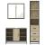 Set mobilier de baie, 3 piese, stejar sonoma, lemn prelucrat GartenMobel Dekor