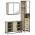 Set mobilier de baie, 3 piese, stejar sonoma, lemn prelucrat GartenMobel Dekor