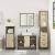 Set mobilier de baie, 3 piese, stejar sonoma, lemn prelucrat GartenMobel Dekor