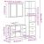 Set mobilier de baie, 3 piese, stejar sonoma, lemn prelucrat GartenMobel Dekor
