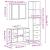 Set mobilier de baie, 3 piese, stejar maro, lemn prelucrat GartenMobel Dekor