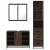 Set mobilier de baie, 3 piese, stejar maro, lemn prelucrat GartenMobel Dekor