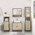 Set mobilier de baie, 3 piese, stejar sonoma, lemn prelucrat GartenMobel Dekor