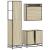 Set mobilier de baie, 3 piese, stejar sonoma, lemn prelucrat GartenMobel Dekor