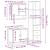 Set mobilier de baie, 3 piese, stejar sonoma, lemn prelucrat GartenMobel Dekor