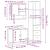 Set mobilier de baie, 3 piese, stejar maro, lemn prelucrat GartenMobel Dekor