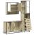 Set mobilier de baie, 3 piese, stejar sonoma, lemn prelucrat GartenMobel Dekor