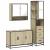 Set mobilier de baie, 3 piese, stejar sonoma, lemn prelucrat GartenMobel Dekor