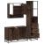 Set mobilier de baie, 3 piese, stejar maro, lemn prelucrat GartenMobel Dekor