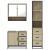 Set mobilier de baie, 3 piese, stejar sonoma, lemn prelucrat GartenMobel Dekor