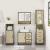 Set mobilier de baie, 3 piese, stejar sonoma, lemn prelucrat GartenMobel Dekor