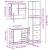 Set mobilier de baie, 3 piese, stejar sonoma, lemn prelucrat GartenMobel Dekor