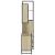 Set mobilier de baie, 3 piese, stejar sonoma, lemn prelucrat GartenMobel Dekor
