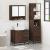 Set mobilier de baie, 3 piese, stejar maro, lemn prelucrat GartenMobel Dekor