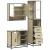 Set mobilier de baie, 3 piese, stejar sonoma, lemn prelucrat GartenMobel Dekor
