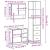 Set mobilier de baie, 3 piese, stejar sonoma, lemn prelucrat GartenMobel Dekor