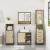 Set mobilier de baie, 3 piese, stejar sonoma, lemn prelucrat GartenMobel Dekor