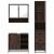 Set mobilier de baie, 3 piese, stejar maro, lemn prelucrat GartenMobel Dekor