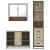 Set de mobilier de baie din 3 piese din lemn de stejar Sonoma GartenMobel Dekor