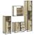 Set de mobilier de baie din 4 piese din lemn de stejar Sonoma GartenMobel Dekor