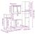 Set de mobilier de baie din 4 piese din lemn de stejar Sonoma GartenMobel Dekor