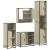 Set de mobilier de baie din 4 piese din lemn de stejar Sonoma GartenMobel Dekor