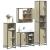 Set de mobilier de baie din 4 piese din lemn de stejar Sonoma GartenMobel Dekor