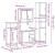 Set de mobilier de baie din 4 piese din lemn de stejar Sonoma GartenMobel Dekor