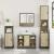 Set de mobilier de baie din 4 piese din lemn de stejar Sonoma GartenMobel Dekor