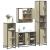 Set de mobilier de baie din 4 piese din lemn de stejar Sonoma GartenMobel Dekor