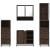 Set de mobilier de baie din 4 piese din lemn de stejar maro GartenMobel Dekor