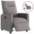 Fotoliu rabatabil electric, gri taupe, material textil GartenMobel Dekor