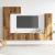 Set dulap TV 5 piese montat pe perete lemn vechi lemn prelucrat GartenMobel Dekor
