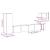 Set dulap TV 5 piese montat pe perete lemn vechi lemn prelucrat GartenMobel Dekor