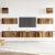 Set dulap TV 7 piese montat pe perete lemn vechi lemn prelucrat GartenMobel Dekor