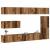 Set dulap TV 7 piese montat pe perete lemn vechi lemn prelucrat GartenMobel Dekor