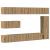Set dulap TV 7 piese montat pe perete Stejar artizanal GartenMobel Dekor
