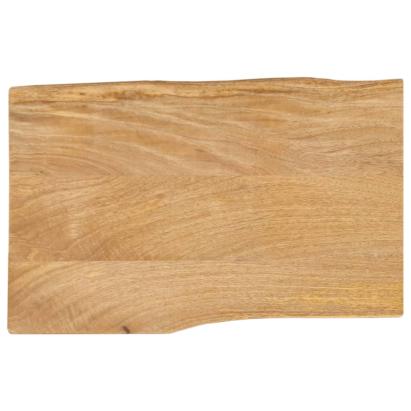 Blat masă cu margini naturale, 50x40x2,5 cm, lemn masiv mango GartenMobel Dekor