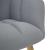 Scaun de relaxare cu taburet, gri deschis, textil GartenMobel Dekor