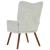 Scaun de relaxare, gri deschis, catifea GartenMobel Dekor