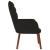 Scaun de relaxare, negru, catifea GartenMobel Dekor