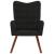 Scaun de relaxare, negru, catifea GartenMobel Dekor