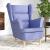 Fotoliu, albastru jeans, 74x84x100 cm, textil GartenMobel Dekor
