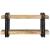 Raft de perete 70x33x35 cm lemn masiv de mango GartenMobel Dekor