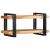 Raft de perete 70x33x35 cm din lemn masiv de salcâm GartenMobel Dekor