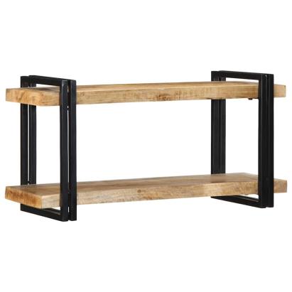 Raft de perete 90x33x45 cm lemn masiv de mango GartenMobel Dekor
